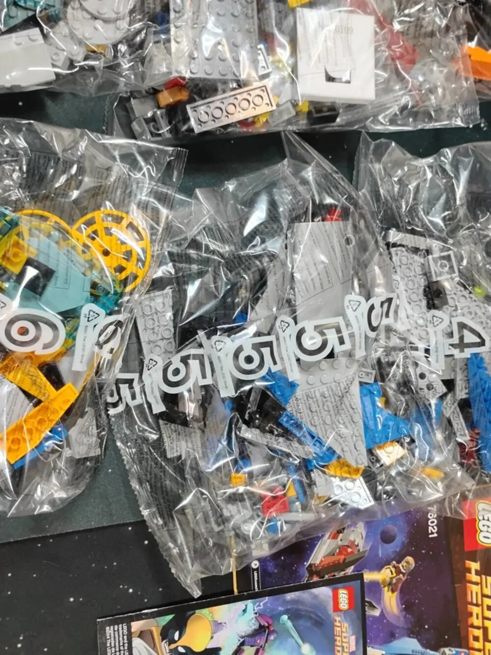 LEGO Marvel Super Heroes 76021 The Milano Spaceship Rescue Open Box Sealed Bags